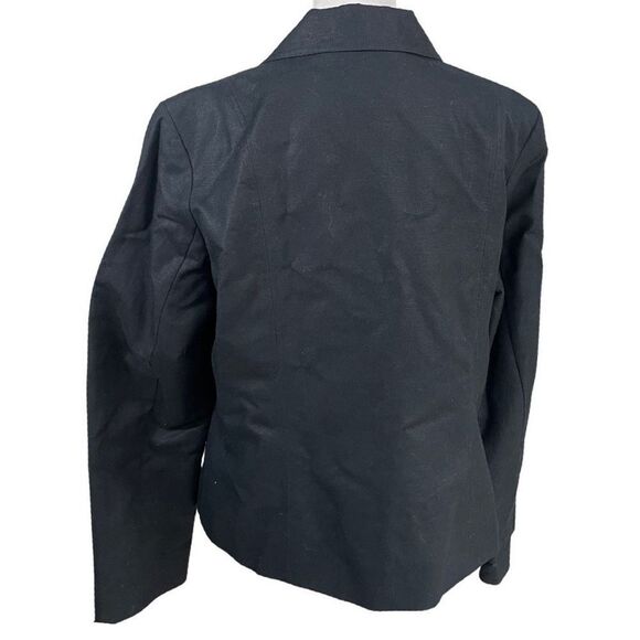 212 COLLECTION Linen/Cotton Blend Blazer,
NWT, Black, Size 16 - Picture 5 of 5
